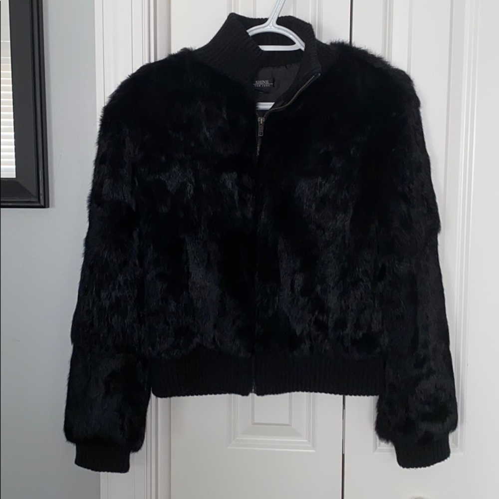 SHINE New York 100% Rabbit Fur Jacket